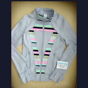 Ivivva Girl by Lululemon 🍋Perfect Your Practice Jacket thumbholes size 8